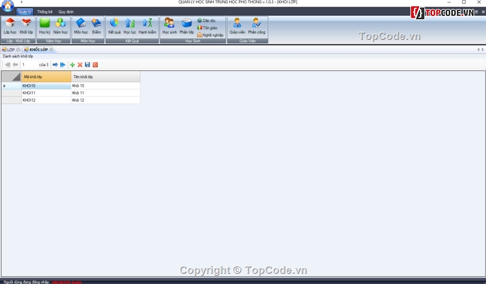 Quản lý học sinh,Quản lý THPT,Phần mềm quản lý học sinh